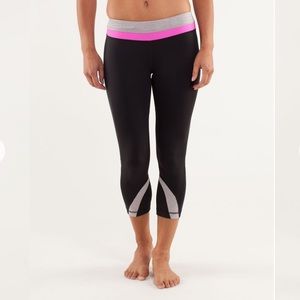 lululemon athletica Black and Pink Leggings